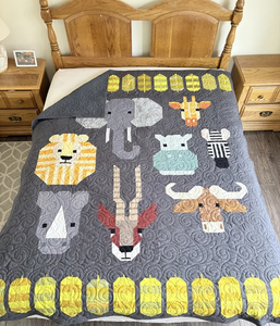 African Animal Quilt: Twin