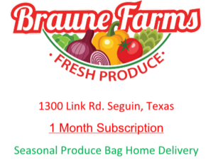 Braune Farms Veggie Delivery - 4 weekly deliveries
