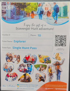 Scavenger Hunt Pass for 10 people