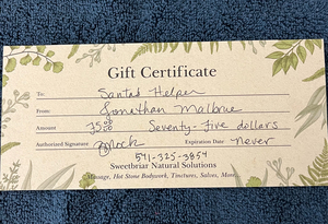 Massage or Natural Products