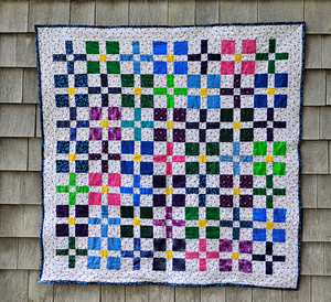 Multicolor baby/lap quilt