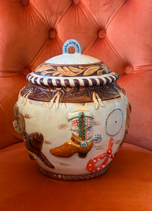 Vintage Western Cookie Jar