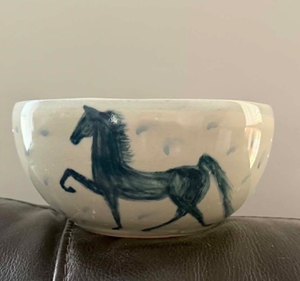 Gaited Horse Bowl from Jean Wood Pottery