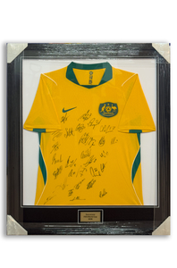 Signed & Framed Socceroos World Cup 2026 Jersey