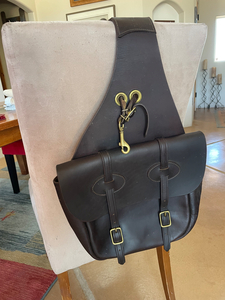 Tucker Brown Leather Saddle Bag