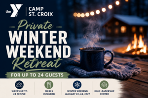 YMCA Camp St. Croix Winter Weekend Retreat for 24