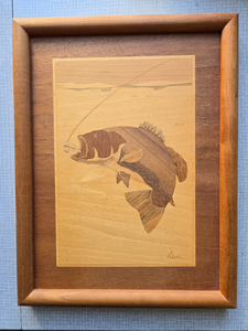 Vintage Wood Inlay Picture - Bass