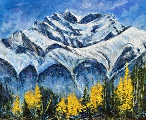 Original Painting "Cascade Glow" by Nancy Sorensen