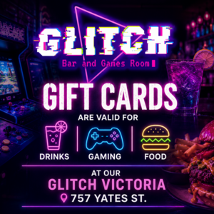 GLITCH Bar & Games Room Gift Card (1 out of 2)