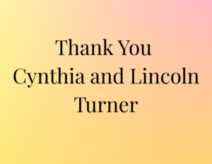 Cynthia and Lincoln Turner