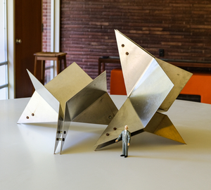 2 Piece modular tabletop sculpture
