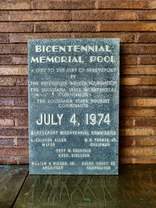 Shreveport Bicentennial Pool Sign