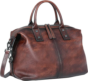 Iswee Brown Leather Tote (3529)