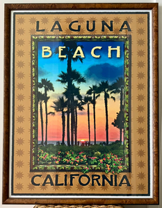 Framed "Laguna Beach Sunset"