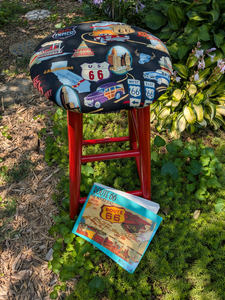 Get Your Kicks on Route 66 Stool