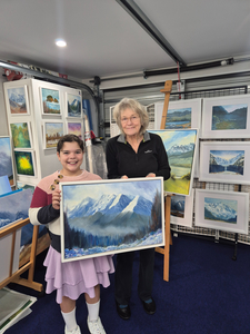 Mount Earnslaw Framed Oil Painting