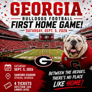 4 Tickets to Opening Day at UGA