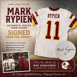 Mark Rypien 1991/92 Signed Practice Jersey