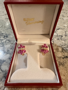 02- Raffle #2 - Pink Sapphire and Diamond Earrings