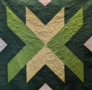 Custom made quilt, “Robin Hood”