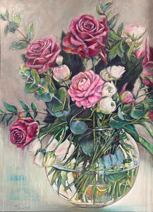 Bouquet in a Spherical Vase