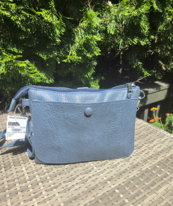 Blue Leather Crossbody (3559)