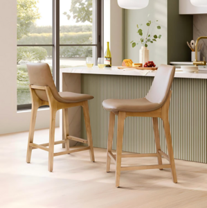 The Perfect Pair: Faux Leather Counter Stools