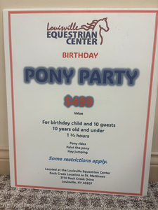 Pony Party at Lousiville Equestrian Center
