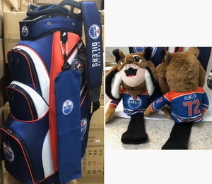 Blue Cart Golf Bag, Towel & Hunter Headcover