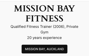Mission Bay Fitness 3 x personal training sessions