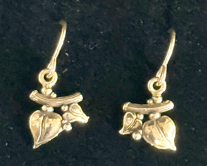 Marc Williams Goldsmith Gold Spade Leaf Earrings