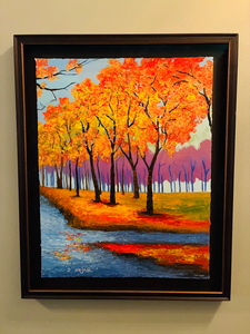 Original Framed Art “Along the River”