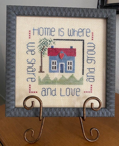 Handcrafted Cross Stitch Framed Picture