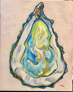 Oyster Shell Painting