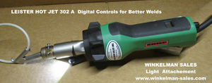 Leister Hot Jet 302A Air Welder w/ Winkelman Light