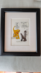 John Holladay Framed Cartoon