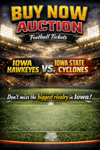 ISU vs Iowa Football Game Tickets