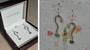 One-of-a-kind Snake Earrings