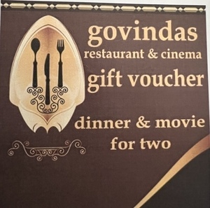 Govindas Dinner & Movie for 2 Gift Voucher