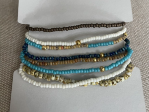 "Beach Vibe" Bracelets - set of 8