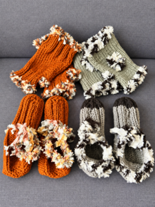 Handknitted Mittens and Boots
