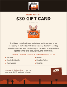 $30 Gift Card (OHSO Brewery)