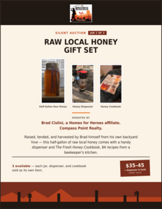Raw Local Honey Gift Set, Jar 1 (Brad Cislini)