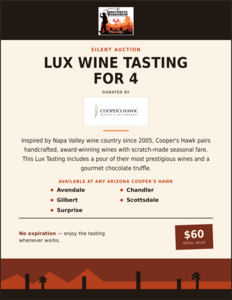 Wine Tasting for 4 (Cooper'sHawk)