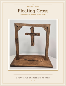 Handcrafted Floating Cross