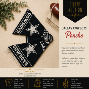 Dallas Cowboys Poncho