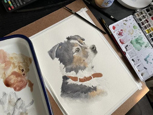 Pet Portrait by Katie Belden