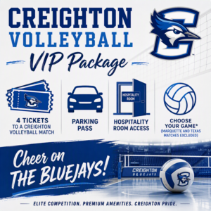 Creighton Volleyball VIP Game Day Experience