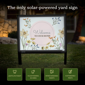 Light It Up with a Yardsy Solar-Powered Yard Sign!