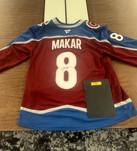 Signed Cale Makar #8 Jersey with COA